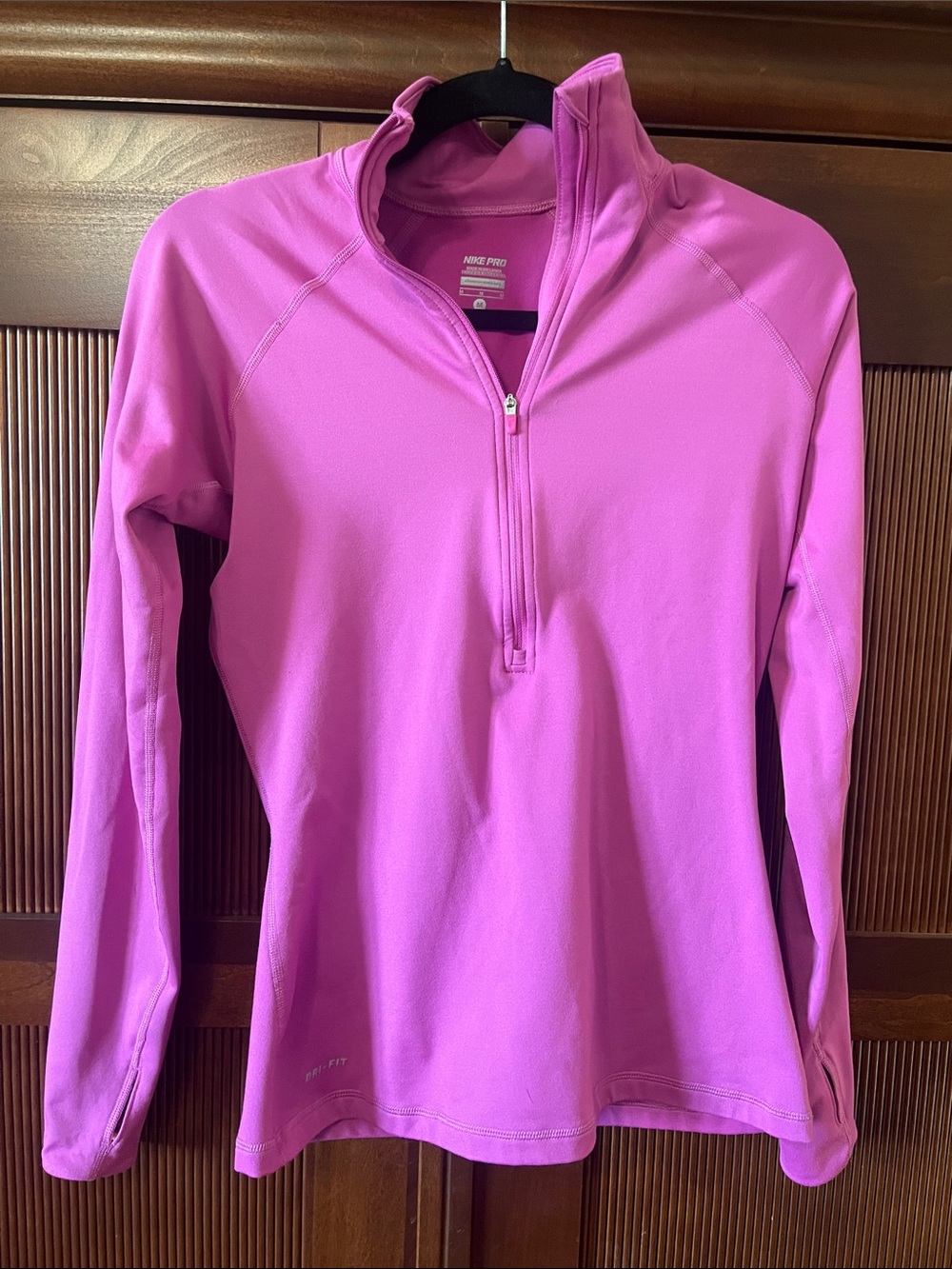 Nike Women's Pink Half-Zip Performance Pullover